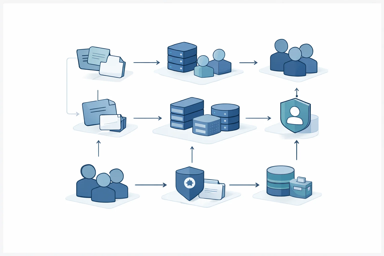 Managed IT support operations diagram